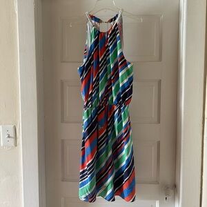 💖Lilly Pulitzer Kenneth Overboard Striped Silk Nautical Coastal Chic Dress🎁💝